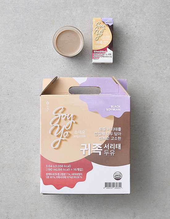 [소미노] 소이요 귀족 서리태 두유 (190mL X 16개)