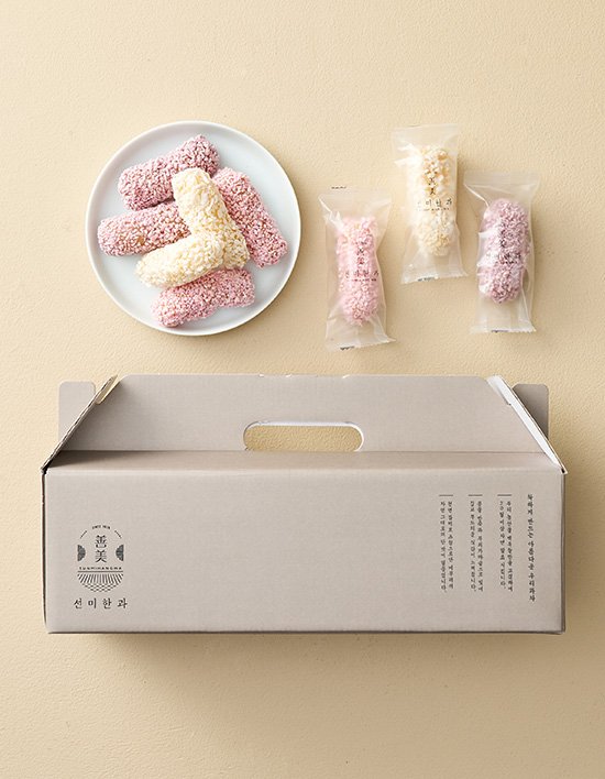 [선미한과] 한손 강릉모둠 개별포장 유과세트