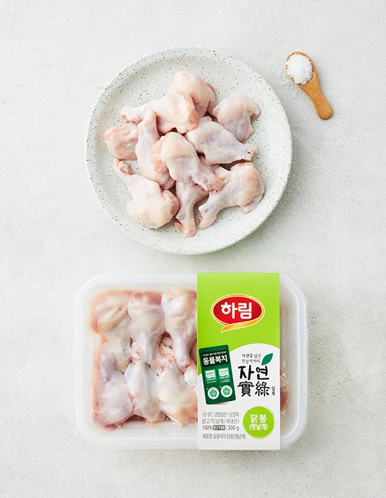 [자연실록] 동물복지 닭 윗날개 300g (냉장)