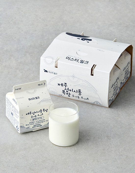 [제주 성이시돌목장] 유기농 마시는 요거트 무가당 플레인 180mL X 4입