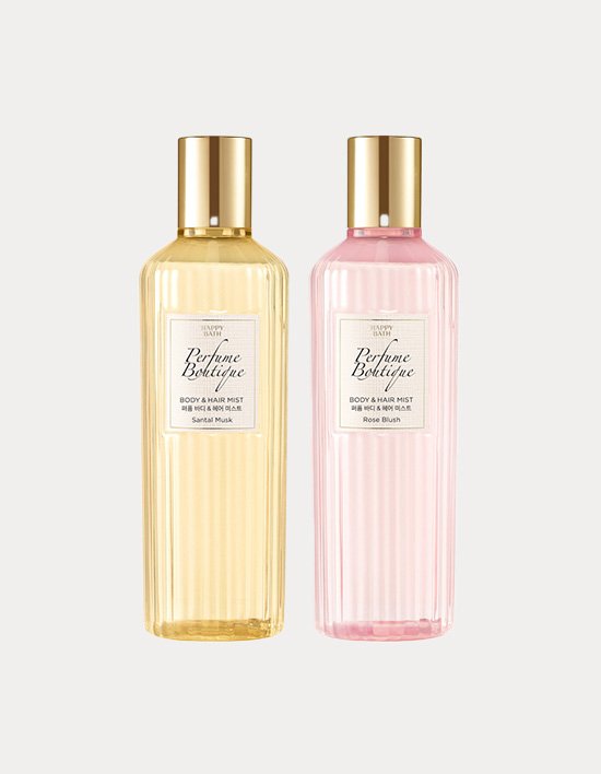 [해피바스] 퍼퓸부티크 바디&헤어 미스트 로즈 블러쉬 200ml (2종 택1)