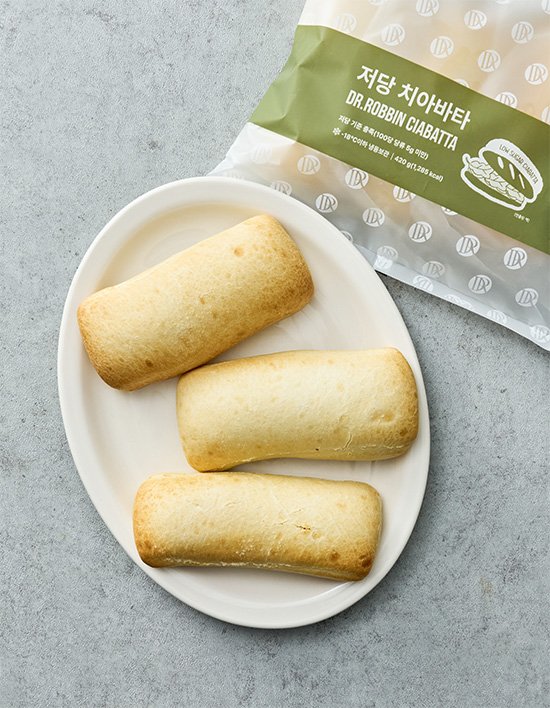 [닥터로빈] 저당 치아바타 140gX3개입