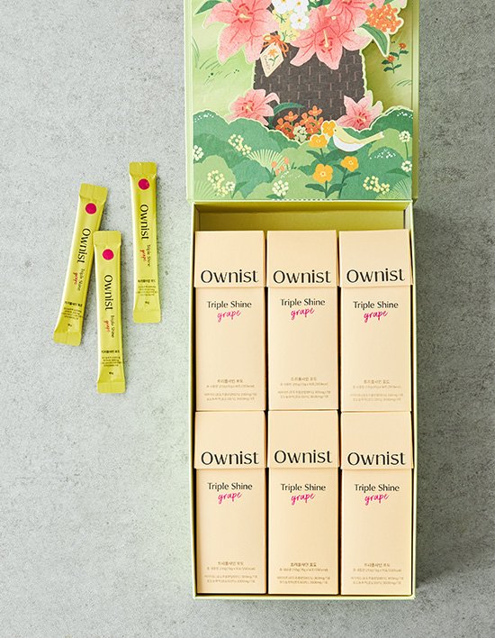 [오니스트] 트리플샤인 포도 가든 에디션 선물세트 2종 84포