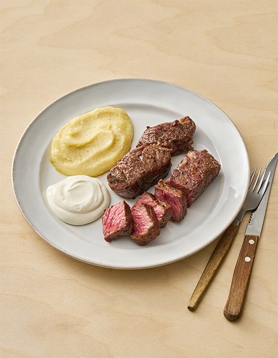 [파브리 셰프] 살치살 스테이크 w.치즈크림소스