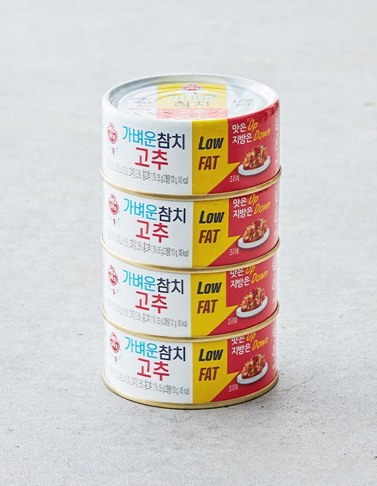 [오뚜기] 가벼운참치 고추 (135gX4)