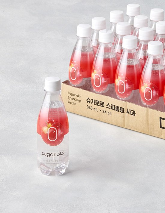 [슈가로로] 스파클링 사과 (350mL x 24개)