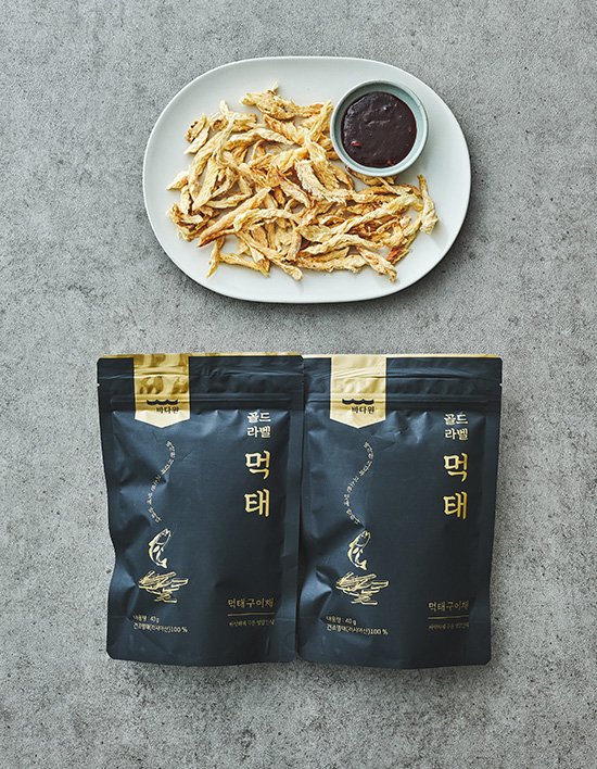 [바다원] 골드라벨 먹태 40g X 2봉 (소스 증정)