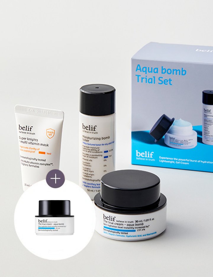 [빌리프] 아쿠아 밤 30ml 트라이얼 세트 (+토너50ml+비타민 마스크25ml)