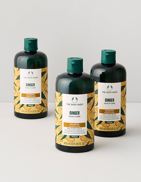 [더바디샵] 진저샴푸 400ml 2+1세트