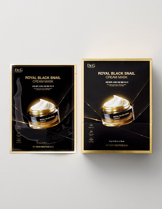 [닥터지] 로얄 블랙 스네일 크림 마스크 16g 10P