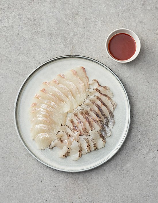 [은하수산] 숙성 광어&우럭 모둠회 200g