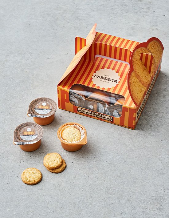 [댄케이크] 싱글서브 버터쿠키 씬앤크리스피 18입