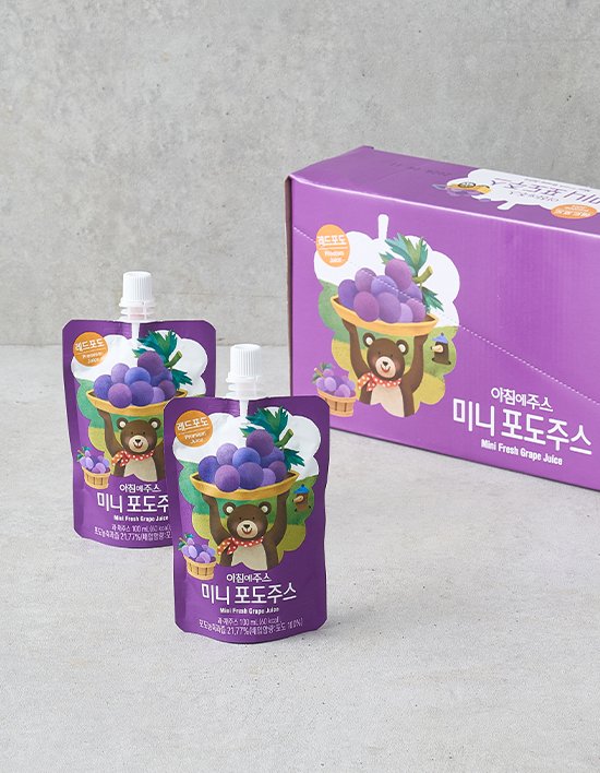 [아침에주스] 미니 포도 (100mL X 10개)
