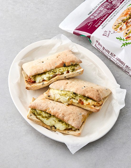 [베키아에누보] 루꼴라 햄 치즈 치아바타 샌드위치 (3입)