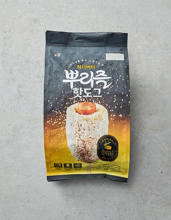 [우양] 허니버터 뿌리즐 핫도그 400g (100gX4개입)