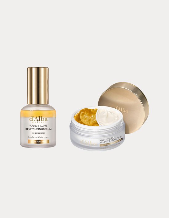 [달바] 화이트 트러플 더블 크림 70g + 더블 세럼 30ml 세트