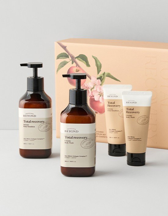 [비욘드] 토탈 리커버리 프리미엄 대용량 세트 (바디워시 500ml+10ml, 바디에멀젼 500ml+10ml)