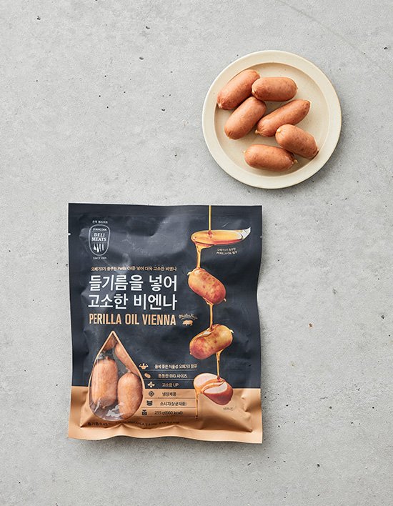[존쿡 델리미트] 고소한 들기름 비엔나 소시지 255g