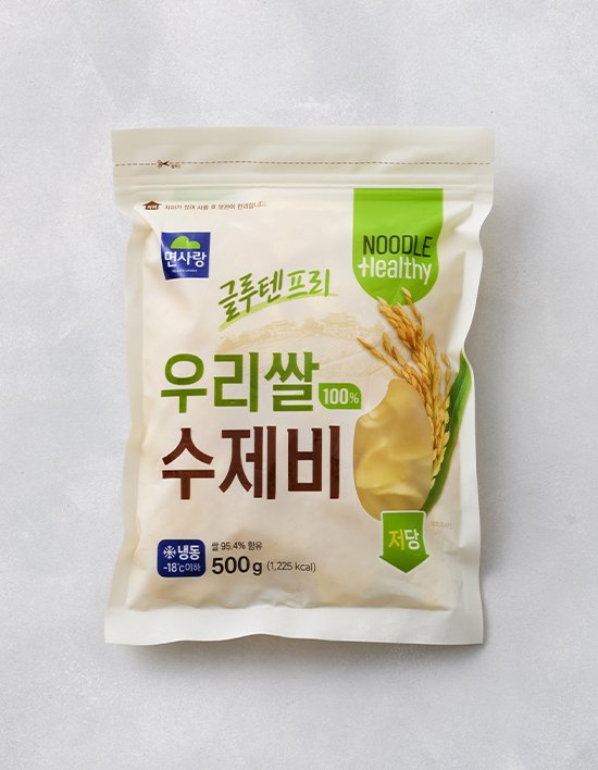 [면사랑] 우리쌀100%수제비사리 500g (지퍼팩)