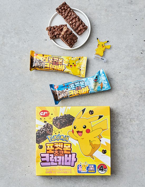 [씨알로] 포켓몬 초코크런키바 30g*4입 (포켓몬 입체스탠드 증정)