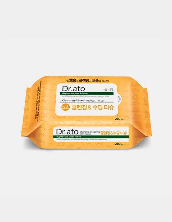[닥터아토] 클렌징&수딩 티슈 (20매)