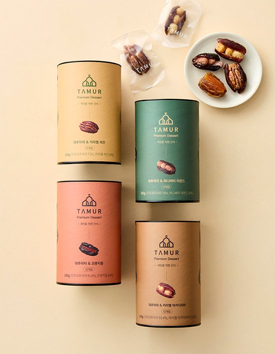 [타무르] 데이츠 대추야자 12개입 4종