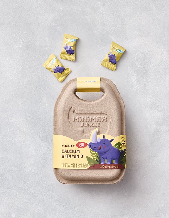 [미니막스 정글] 칼슘비타민D 사과맛 (30일분)