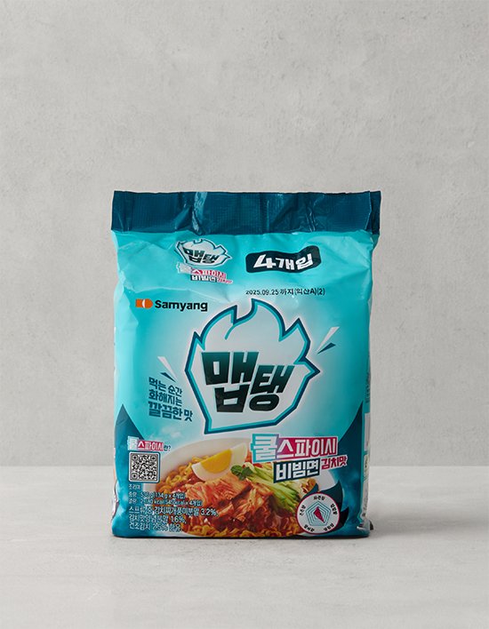 [삼양] 맵탱 쿨스파이시 비빔면 김치맛 134g*4입