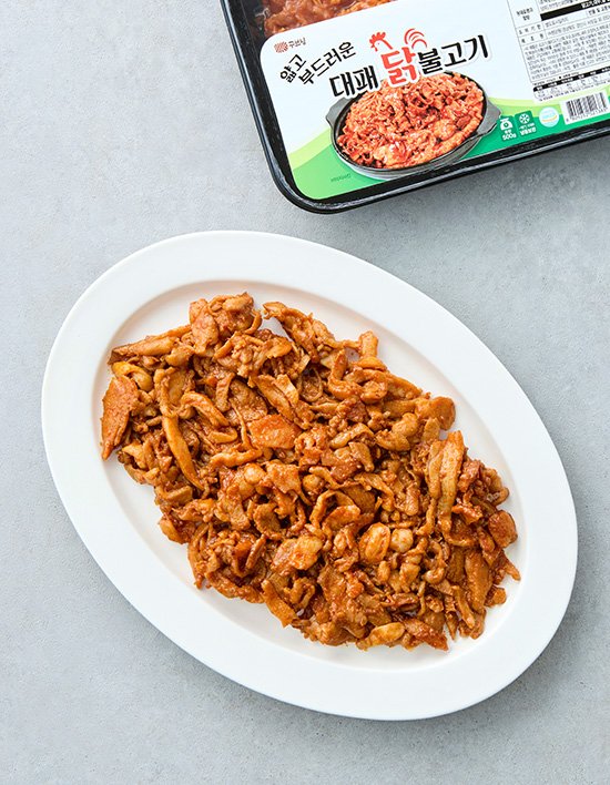 [꾸브닝] 얇고 부드러운 대패닭불고기 500g (냉동)