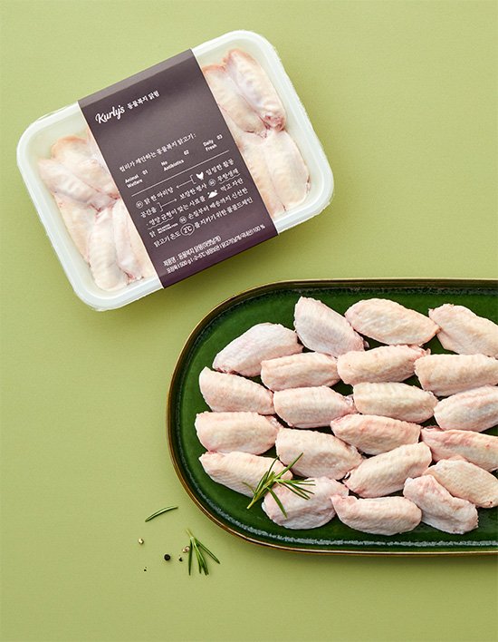 [Kurly's] 동물복지 닭 아랫날개 (윙) 500g 