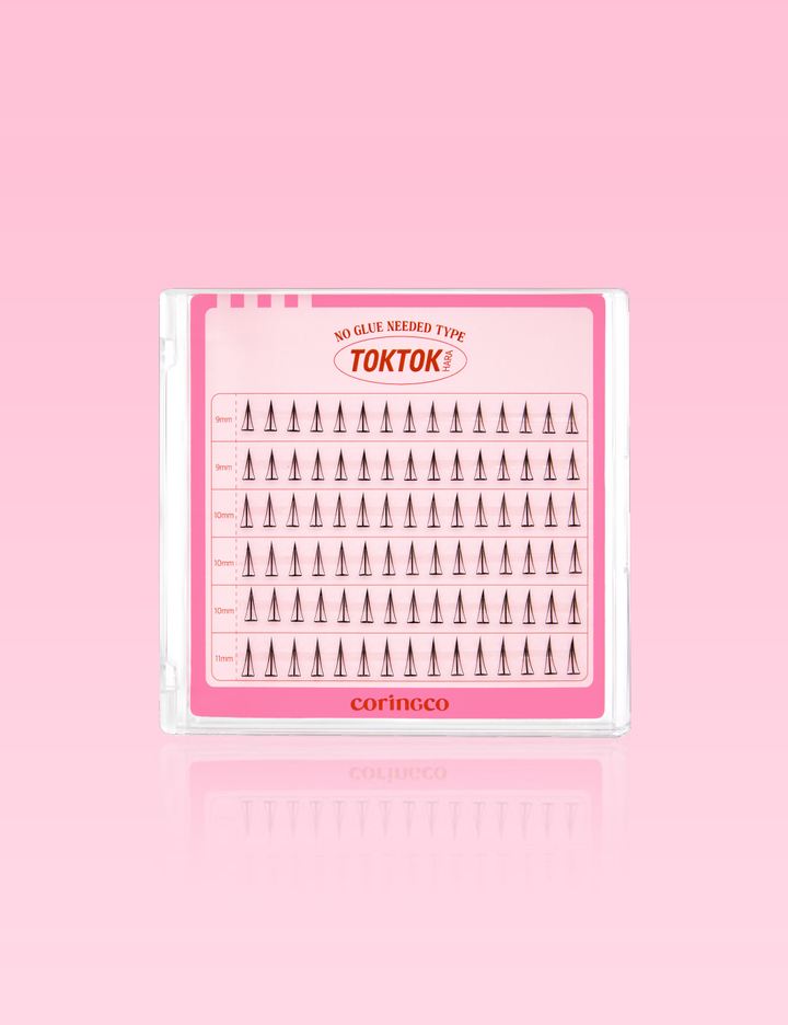 [코링코] 톡톡하라 노글루 속눈썹 #필터 라이트 (90pcs)