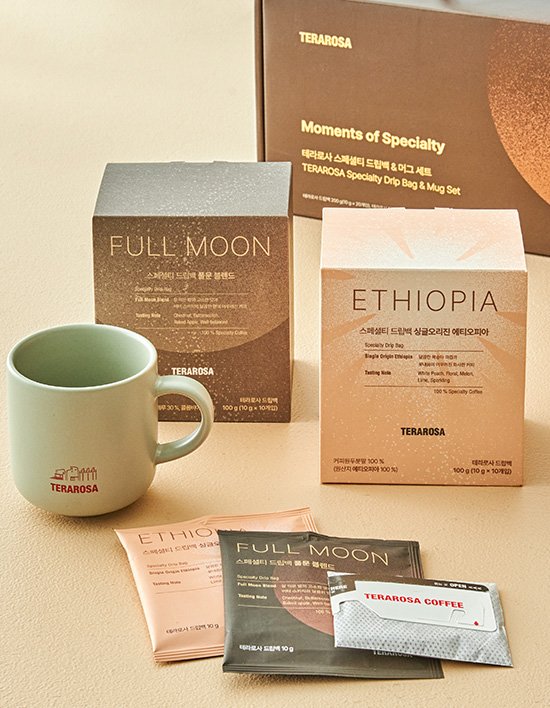 [선물세트][테라로사] 드립백 2종&머그 세트(드립백 10g X 20개입)