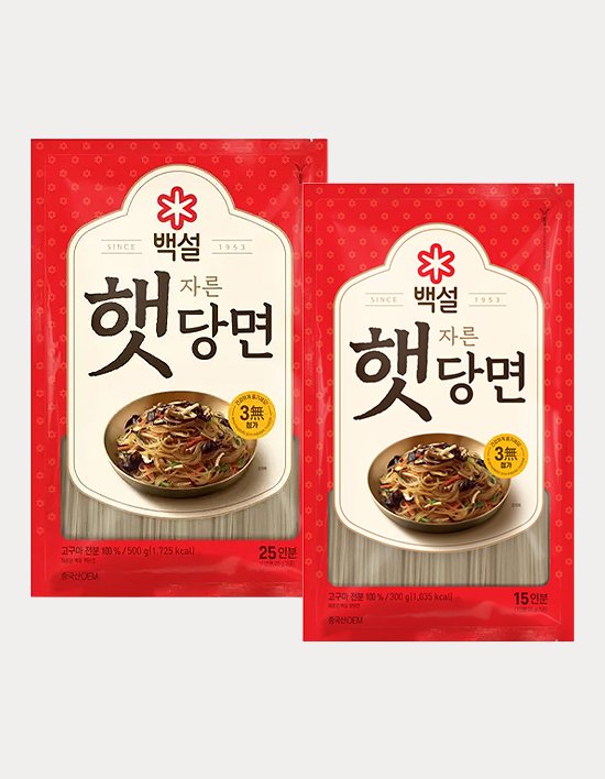 [백설] 자른 햇당면 2종 (택1)