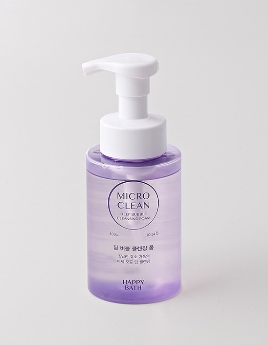 [해피바스] 마이크로 클린 딥 버블 클렌징폼 300ml