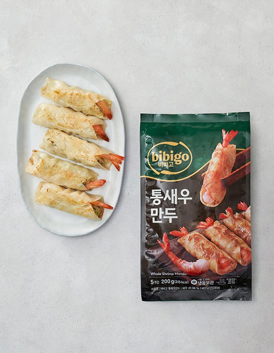 [2개구매시 1만원][비비고] 통새우만두 200g