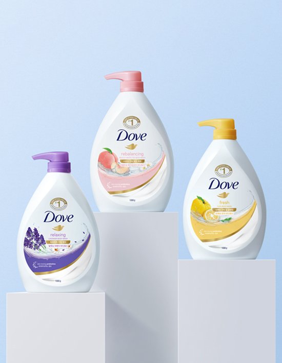 [도브] 촉촉 라이트 샤워 바디워시 1000g 3종 (택1)