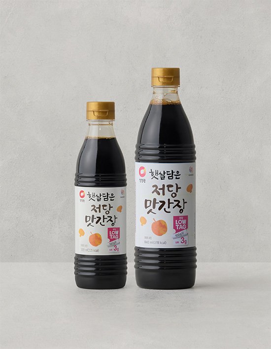 [청정원] 햇살담은 저당 맛간장 2종 (500ml / 840ml)