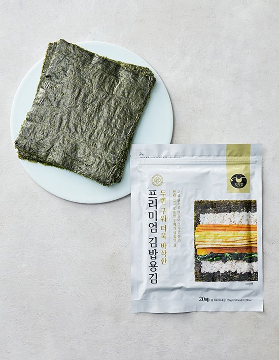 [만전김] 더 두꺼워진 프리미엄 김밥용김 20매