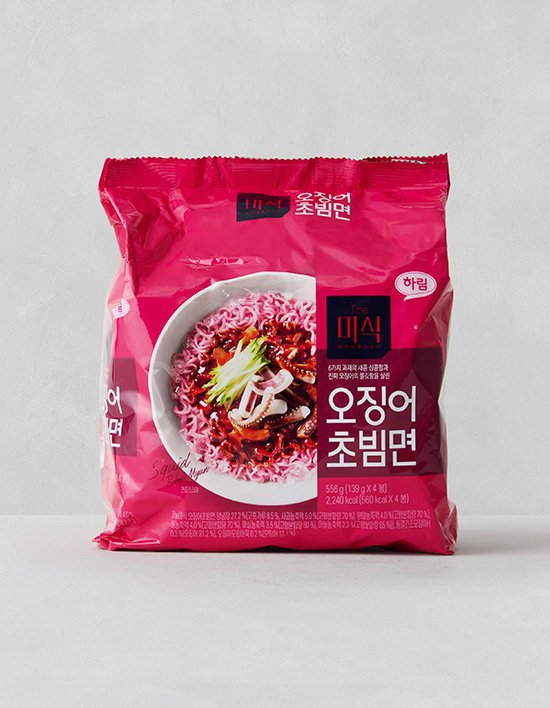 [The미식] 오징어초빔면 4입