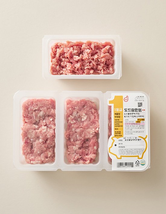 [도드람한돈] 1등급 뒷다리 스마트팩 다짐육 600g(200g*3)