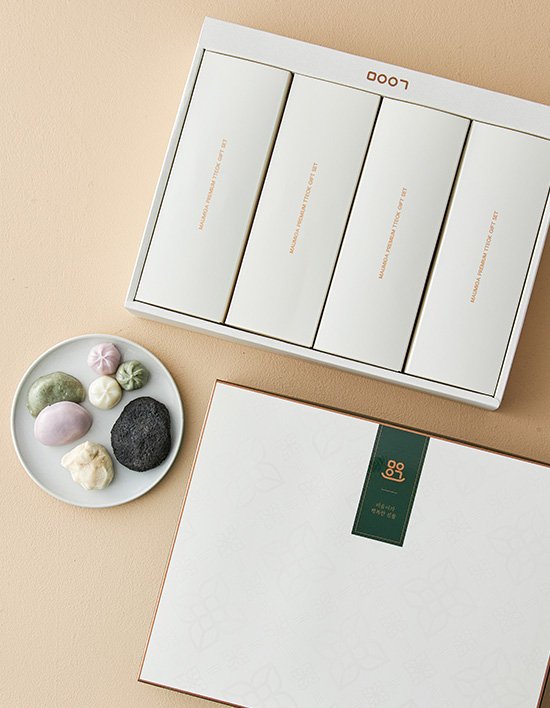 [마음이가] 행복을 전하는 선물세트 (꿀떡/바람떡/흑임자찹쌀떡/이북식인절미)