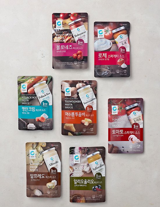 [청정원] 파스타소스 파우치 7종 
