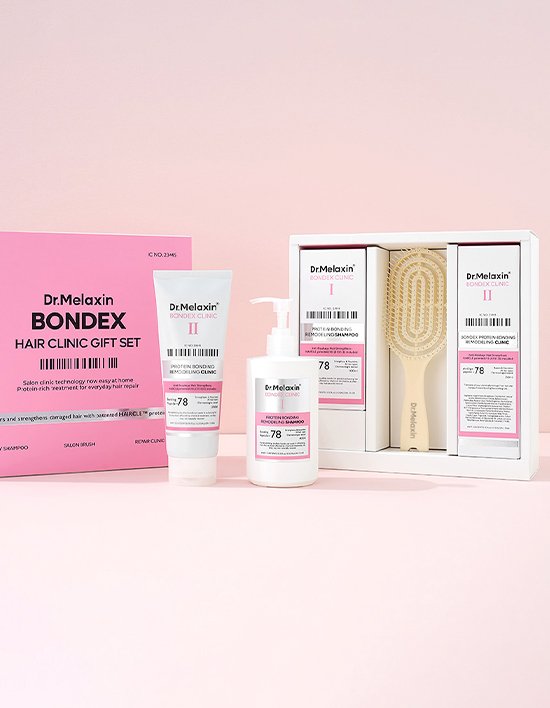 [닥터멜락신] 본덱스 단백질 결합 손상모 케어 헤어 클리닉 2종 세트(브러쉬 증정)