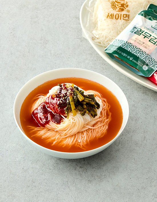 [세이면] 국산열무 김치말이 국수 (2인분)