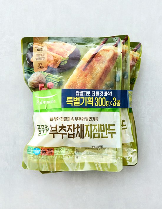 [풀무원] 부추잡채지짐만두 300g*3