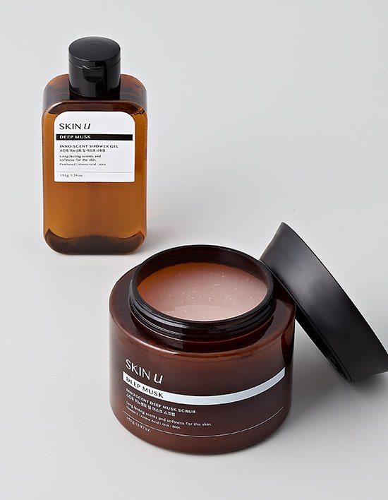 [스킨유] 딥머스크 이노센트 바디세트(스크럽 450g + 샤워젤 150g) 