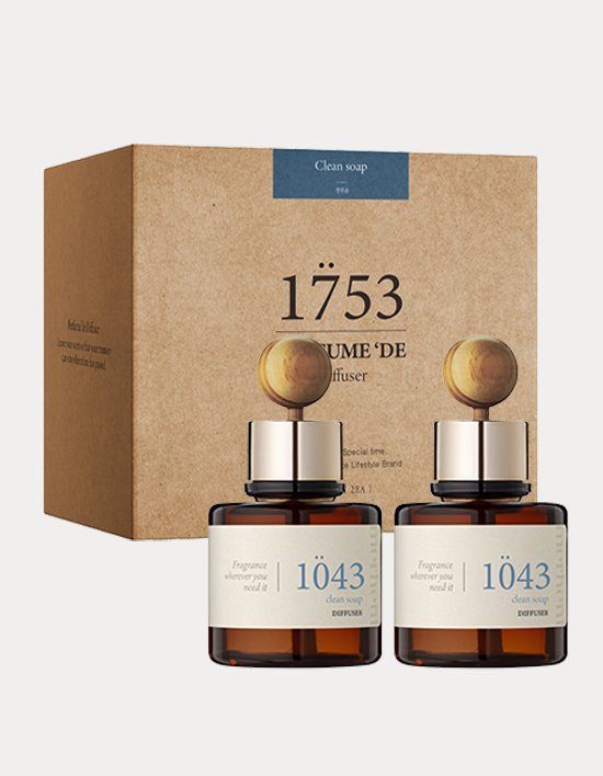 [메르헨트] 퍼퓸 차량용 디퓨저 80ml 2개 + 우드볼 2개 선물세트 6종 (택1)