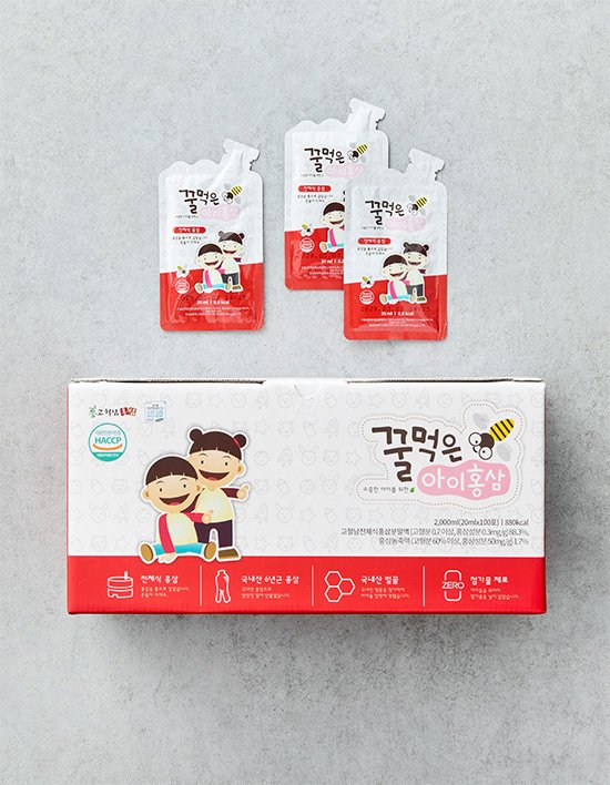 [고철남홍삼] 꿀먹은 아이홍삼 100포