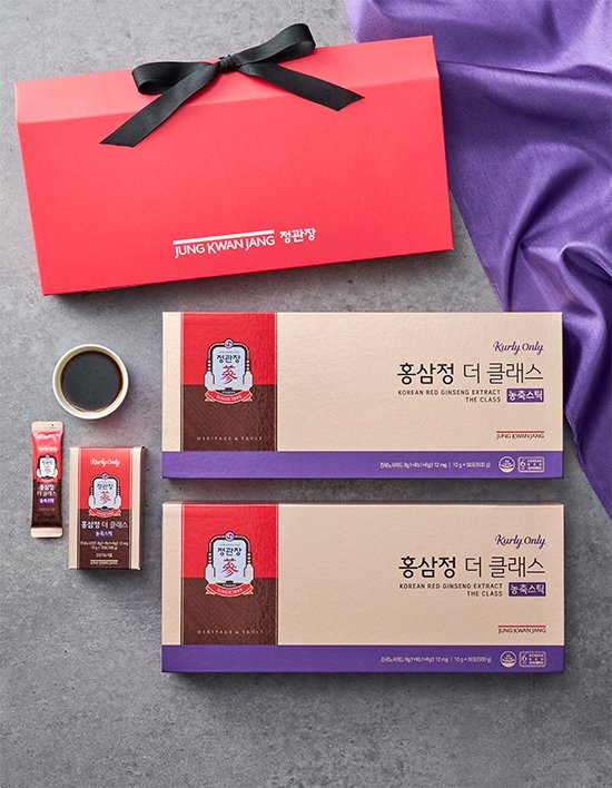 [정관장 X Kurly]  홍삼정 더 클래스 농축스틱 (50일분) X 2박스 (+리본포장 & 쇼핑백 증정)