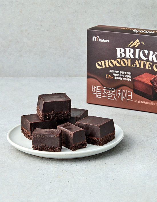 [데르뜨] 벽돌 초콜릿 케이크 (40gX6개입)